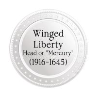 Winged Liberty Head or "Mercury" (1916-1945)